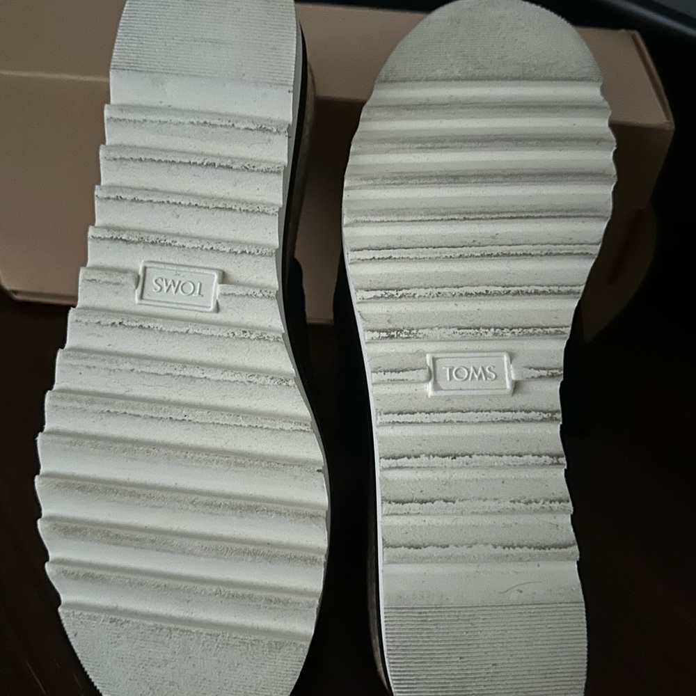 TOMS Black Canvas Mules - Picture 6 of 6